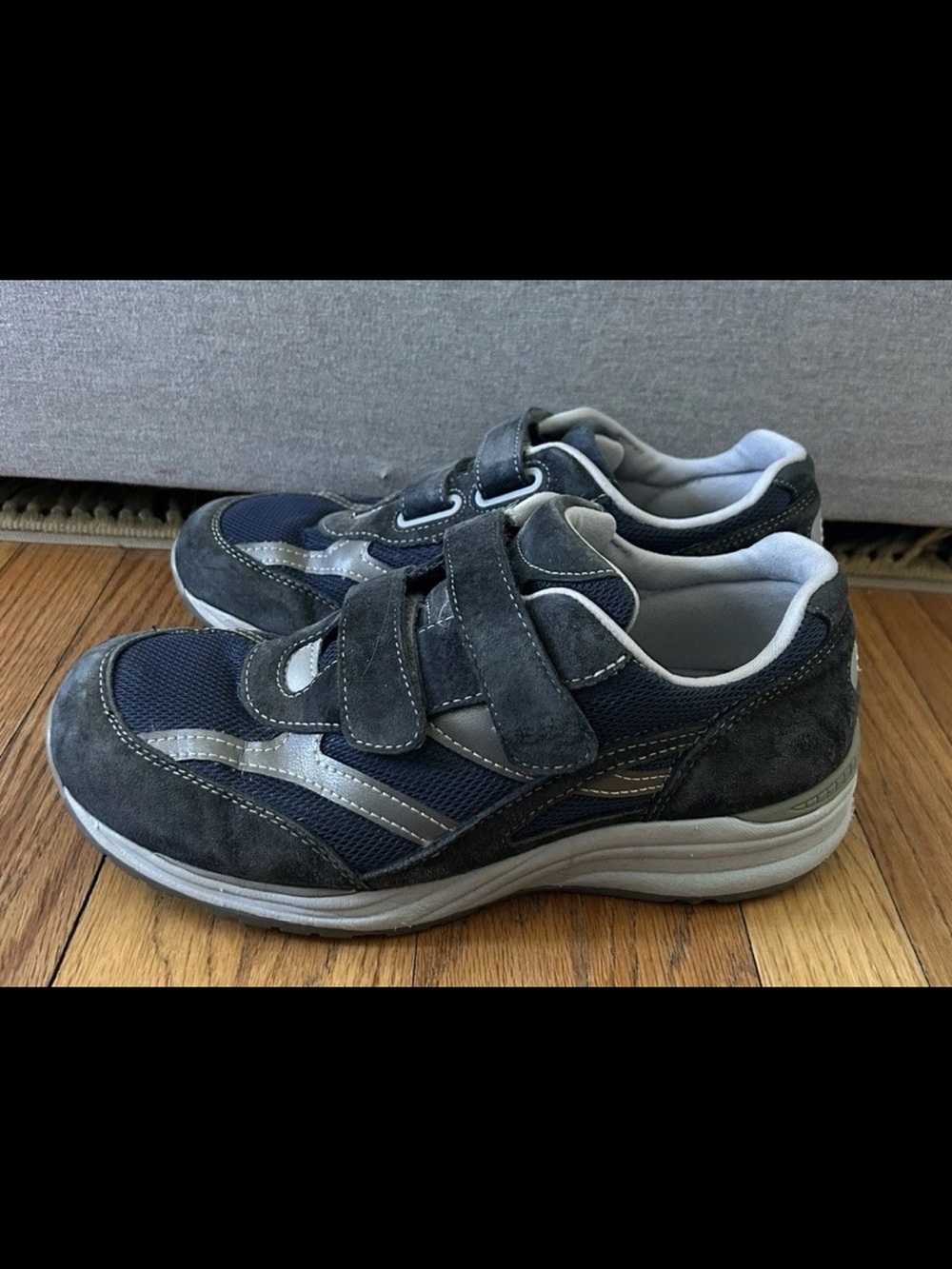 SAS JV Mesh Men's Size 13 Blue Suede Comfort Walking Sneakers